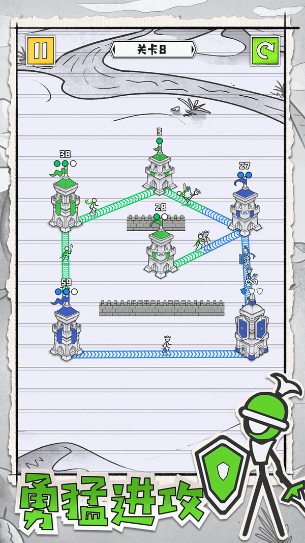 皇城攻防戰(zhàn)火柴人占領(lǐng)游戲高清大圖